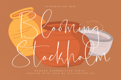 Blooming Stockholm - Modern Handwritten Script Product Image 1