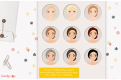 Woman character clipart, casual coffee girl, Blossom LVA26 Product Image 2