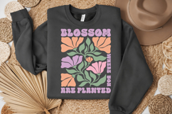 Blossom Where You Are Planted PNG, Floral Design Product Image 2