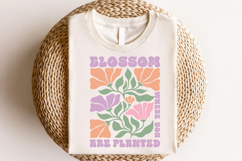 Blossom Where You Are Planted PNG, Floral Design Product Image 4