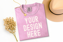 Comfort Colors C1717 Shirt Mockup Bundle, Flat lay Mockup Product Image 6