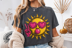 Retro Sun Blowing Bubble PNG, Vintage Summer, Summer Funny Product Image 3