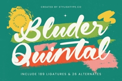 Bluder Quintal - Bold Calligraphy Font Product Image 1