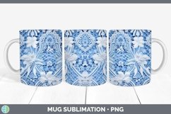 GorgeousBlue 01 Mug Wrap design.