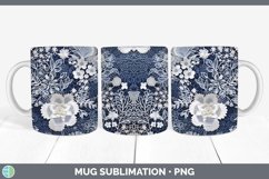 GorgeousBlue 02 Mug Wrap design.