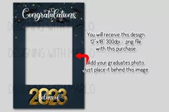 Class of 2023 Blue Graduation Garden Flag PNG Sublimation Product Image 2