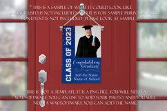 Graduation Garden Flag PNG Sublimation Design, Blue 2023 Product Image 3