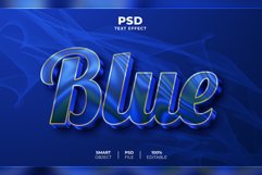 Blue 3D editable text effect Product Image 1