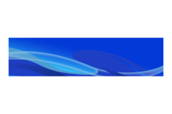 Blue abstract curve wavy horizontal banner template backgrou Product Image 1