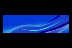 Blue abstract curve wavy horizontal banner template cover Product Image 2