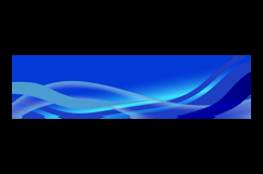 Blue abstract curve wavy horizontal banner template design Product Image 2