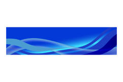 Blue abstract curve wavy horizontal banner template design Product Image 1