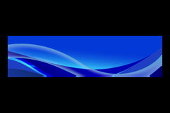 Blue abstract curve wavy horizontal banner template graphic Product Image 2