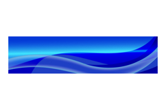 Blue abstract curve wavy horizontal banner template vector Product Image 1