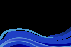 Blue abstract curve wavy shapes decoration banner graphic Product Image 2