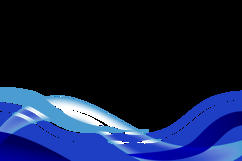 Blue abstract curve wavy shapes decoration banner vector Product Image 2