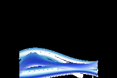 Blue abstract dynamic gradient mesh curve wave backdrop Product Image 2