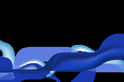 Blue abstract dynamic wave background element isolated Product Image 2