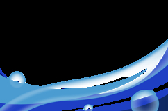 Blue abstract dynamic wave decoration element design Product Image 2