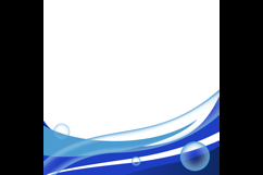 Blue abstract dynamic wave decoration element design Product Image 2