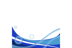 Blue abstract dynamic wave decoration element isolated Product Image 1