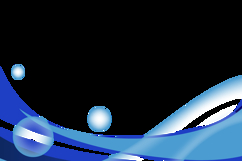 Blue abstract dynamic wave decoration element isolated Product Image 2