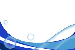 Blue abstract dynamic wave decoration element isolated Product Image 1