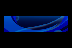 Blue abstract dynamic wave decoration horizontal banner and Product Image 2