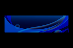 Blue abstract dynamic wave decoration horizontal banner and Product Image 2
