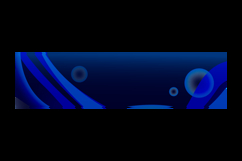 Blue abstract dynamic wave decoration horizontal banner and Product Image 2