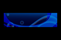 Blue abstract dynamic wave decoration horizontal banner Product Image 2