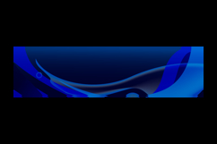 Blue abstract dynamic wave decoration horizontal banner and Product Image 2