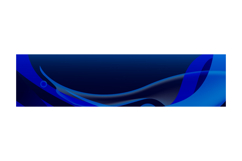Blue abstract dynamic wave decoration horizontal banner and Product Image 1
