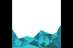 Blue abstract polygonal geometry graphic background design Product Image 2