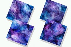 Blue Alcohol Ink Digital Paper Bundle Product Image 3