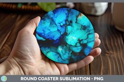 GorgeousBlue Round Coaster design.