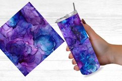 Blue Alcohol Ink Digital Paper Bundle Product Image 6