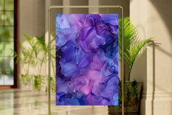 Blue Alcohol Ink Digital Paper Bundle Product Image 5