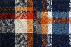 Blue and orange plaid Pattern Design, Sublimation Design Product Image 2