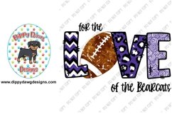 BearcatsFootball Blue and White Sublimation Design Product Image 1