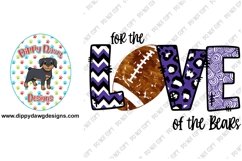 Bears Football Blue and White Sublimation Design Product Image 1
