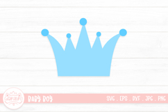Blue Baby Crown Illustration Product Image 1