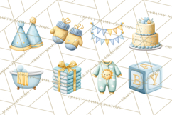 Baby Nursery Clipart PNG, Baby Shower Items, Baby Essentials Product Image 2