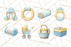 Baby Nursery Clipart PNG, Baby Shower Items, Baby Essentials Product Image 9