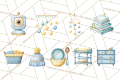 Baby Nursery Clipart PNG, Baby Shower Items, Baby Essentials Product Image 5