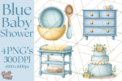 Baby Nursery Clipart PNG, Baby Shower Items, Baby Essentials Product Image 1