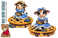 Blueberry Cow Pies Clipart Product Image 1