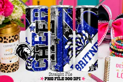 Blue Cheer Tumbler PNG | Glitter Straight Wrap Product Image 2