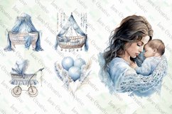 Blue Boho Baby Shower Sublimation Bundle Product Image 4