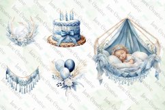 Blue Boho Baby Shower Sublimation Bundle Product Image 5